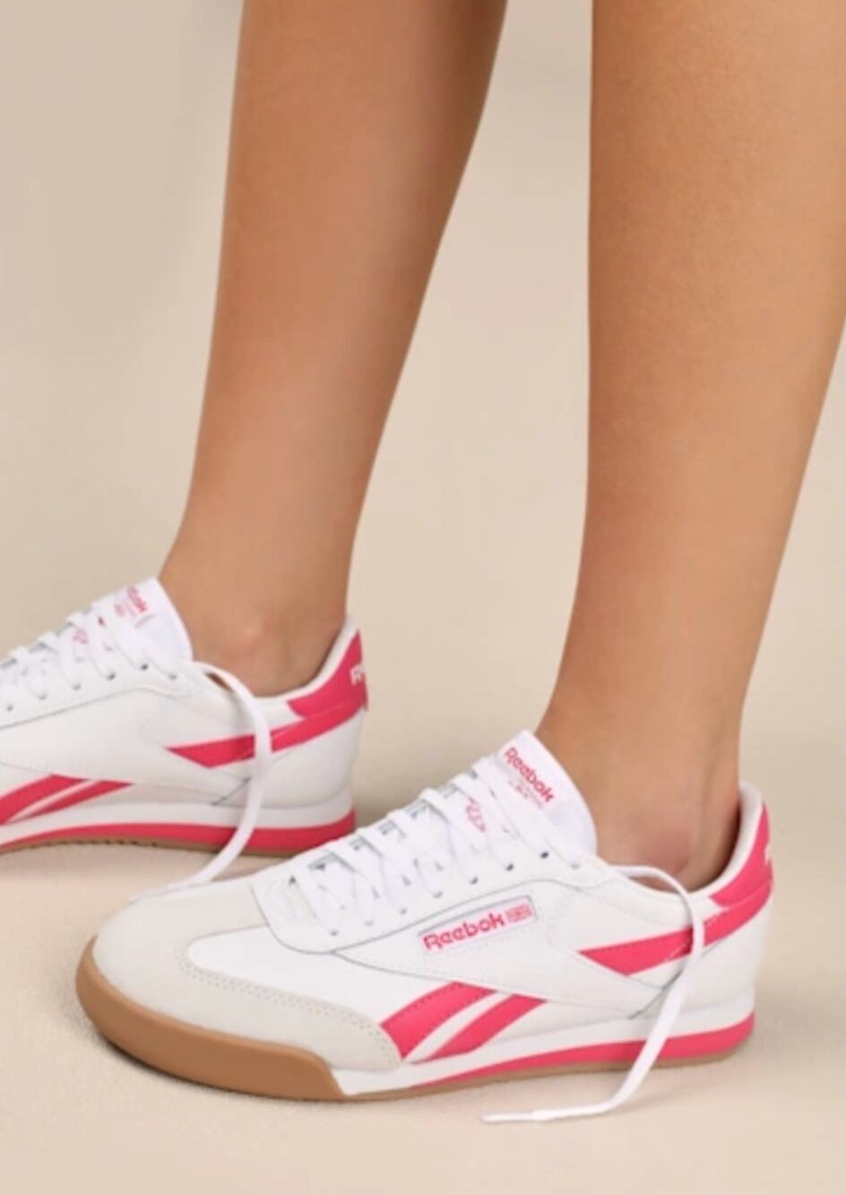 Reebok Campio XT Unisex 5.5 Sneaker Shoes White Pink Cowhide Leather Classic 90s